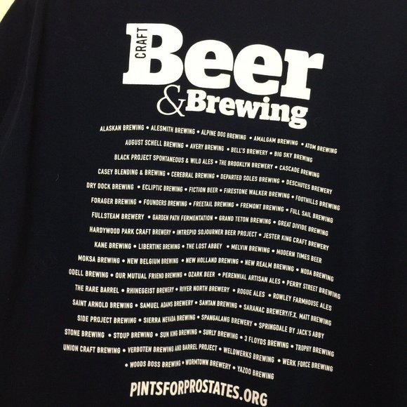 Pints For Prostates Denver 10 Beer Tasting XL Tee - Picture 3 of 5